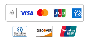 カード対応　Master card、VISA、JCB